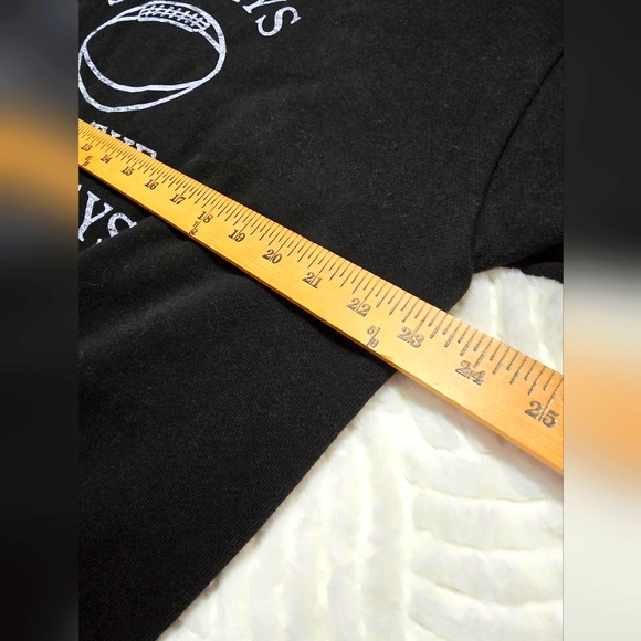 PINK VS "Sundays are the Best Days" Crewneck Sweater Black. Size L - Picture 4 of 6